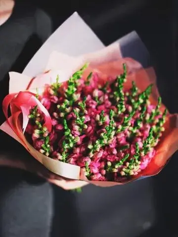 Bouquet of pink matthiolas