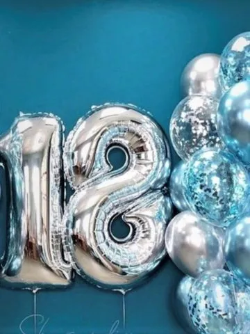 Balloon composition «Eighteenth Birthday»