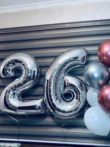 Balloon composition «26 years»